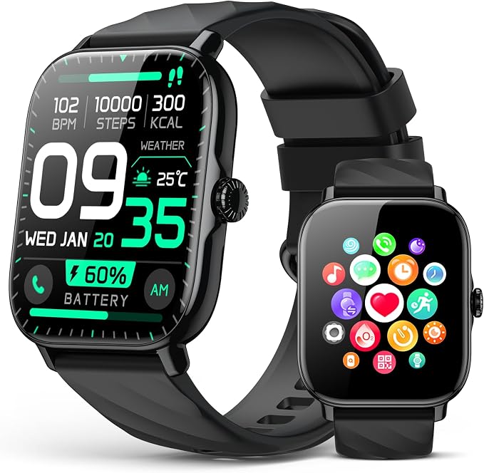 HK40 Full Touch AI SmartWatch For Men and Women Black（XD）